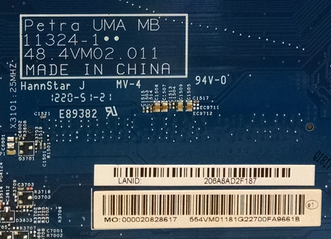 NEU Acer Aspire V5-431 Hauptplatine 1.3 GHz HM70 NB.M1711.001 48.